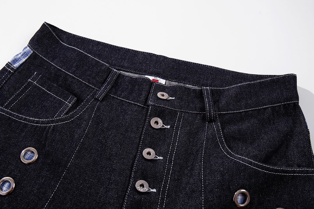 Raw Denim Jeans, Blue