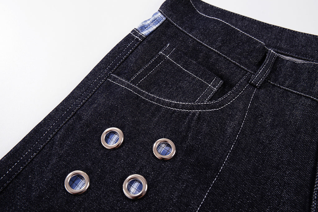 Raw Denim Jeans, Blue