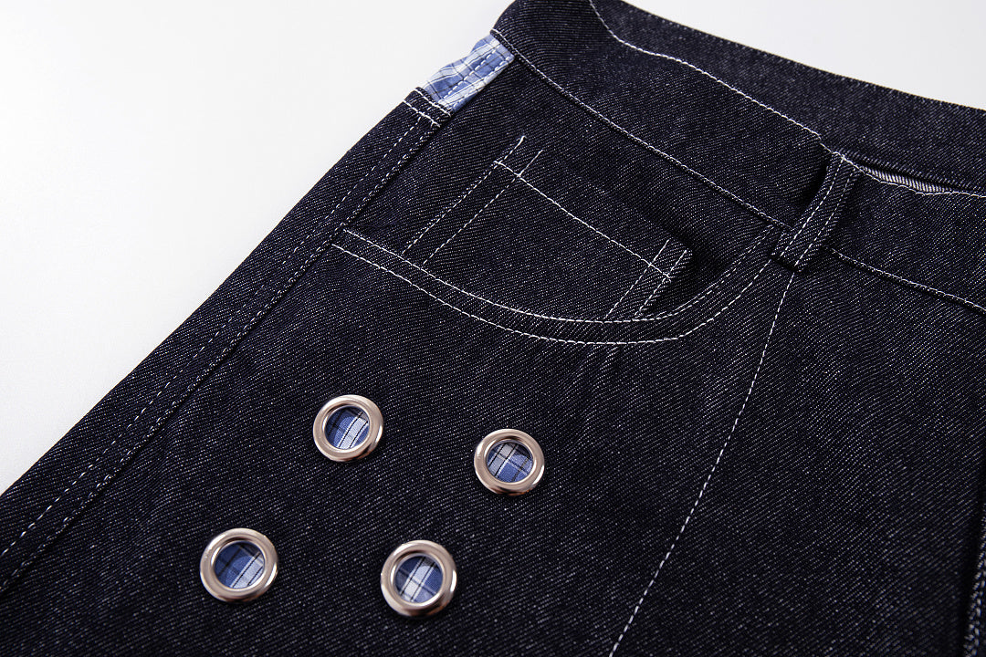Raw Denim Jeans, Blue