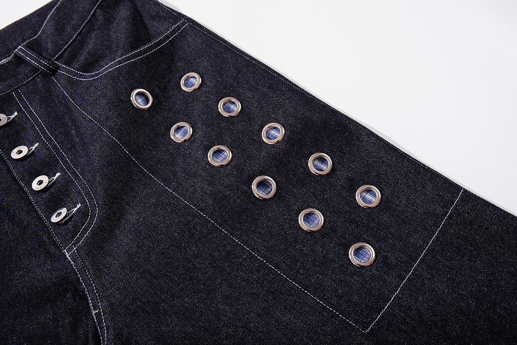 Raw Denim Jeans, Blue