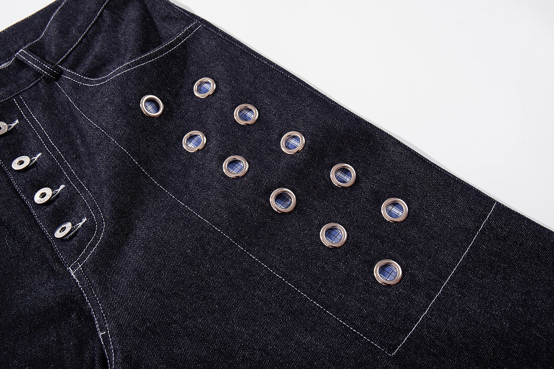 Raw Denim Jeans, Blue