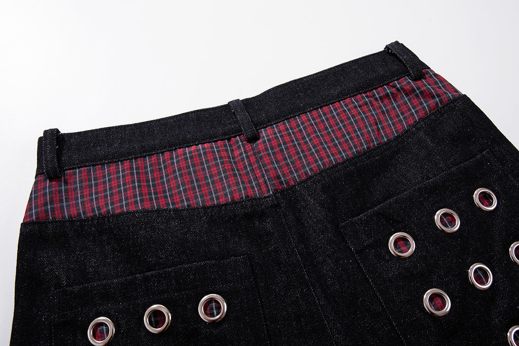 Raw Denim Jeans, Black