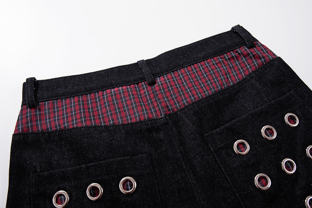 Raw Denim Jeans, Black