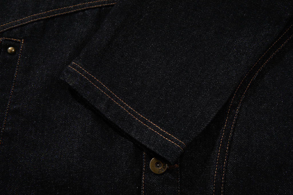 Raw Denim Jacket – Black