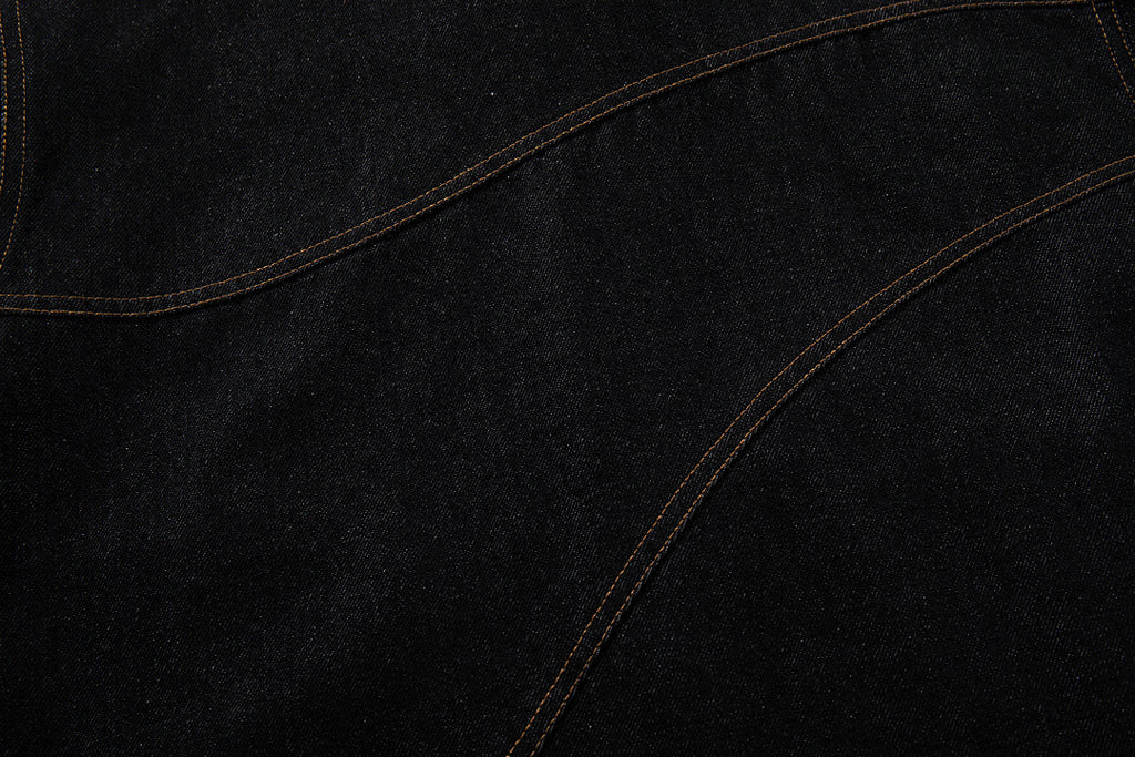 Raw Denim Jacket – Black