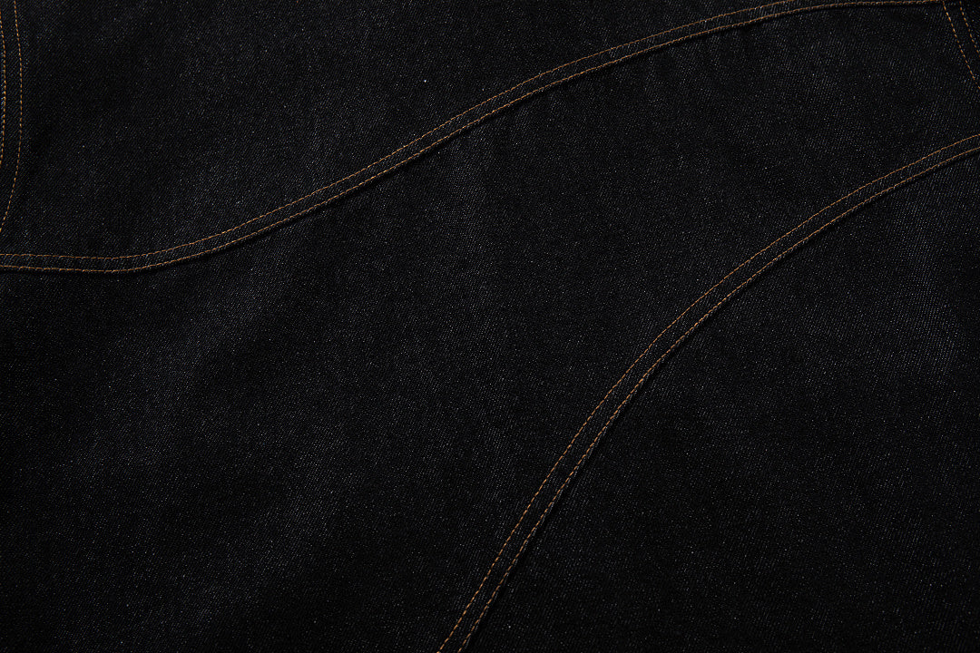 Raw Denim Jacket – Black
