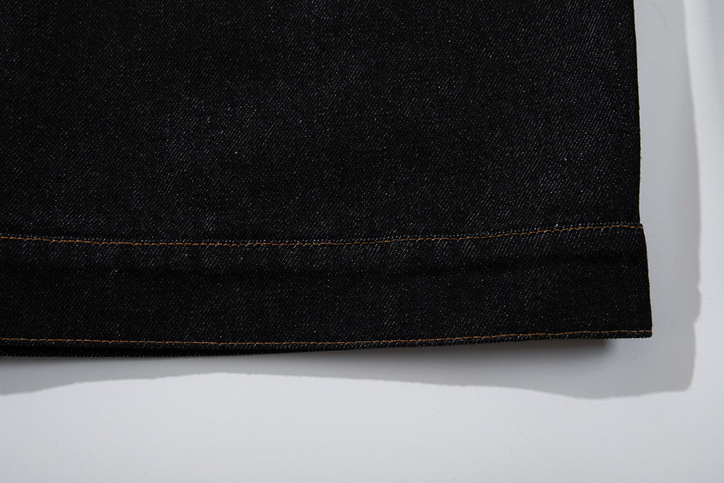 Raw Denim Jacket – Black