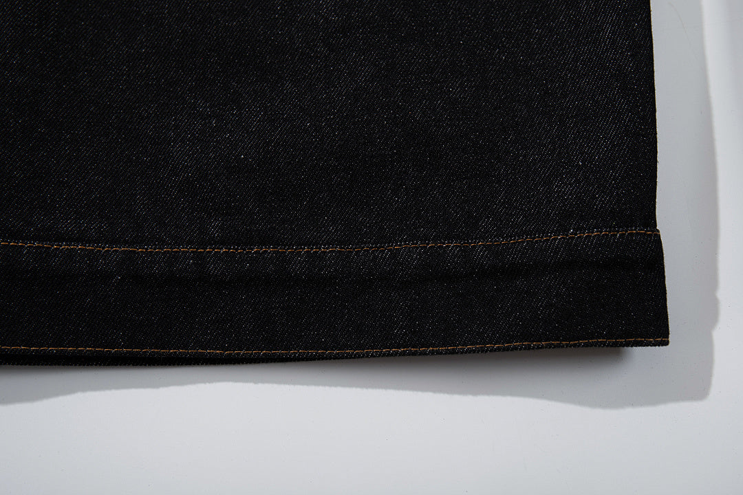 Raw Denim Jacket – Black