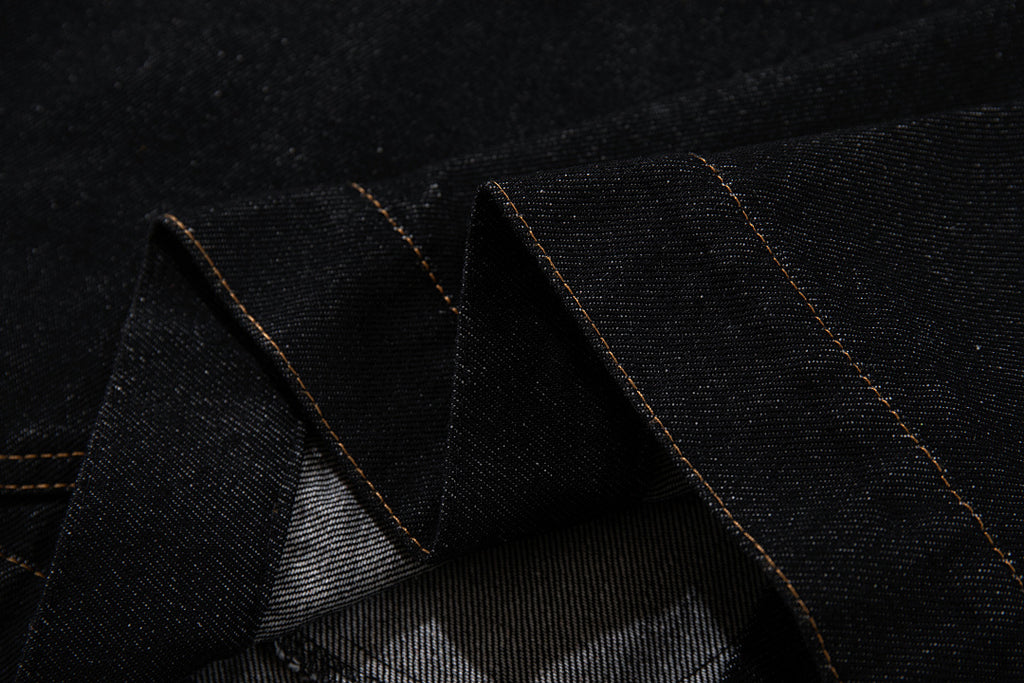 Raw Denim Jacket – Black