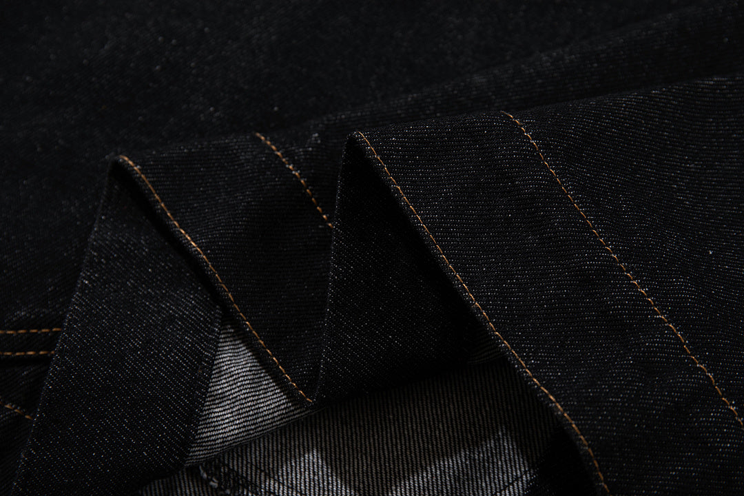 Raw Denim Jacket – Black