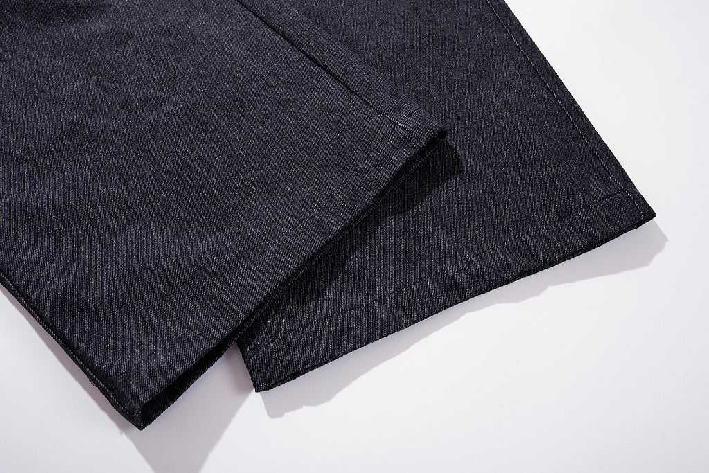 Raw Denim Jeans, Black