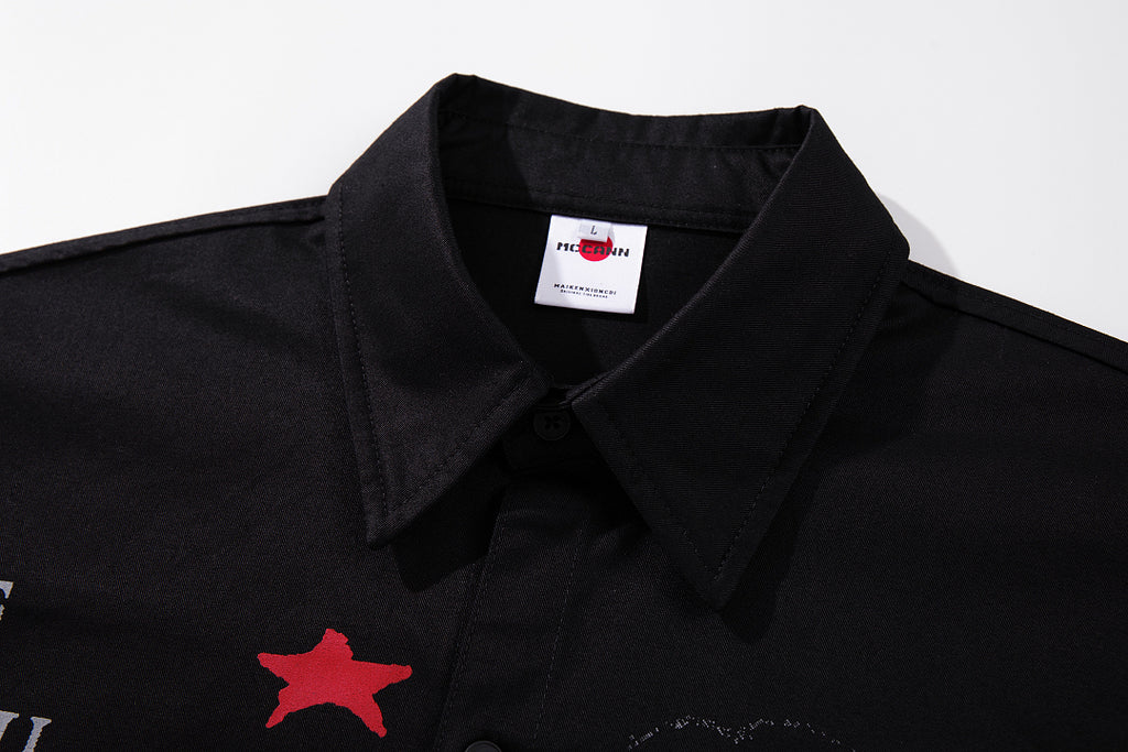 Cropped shirt      Black