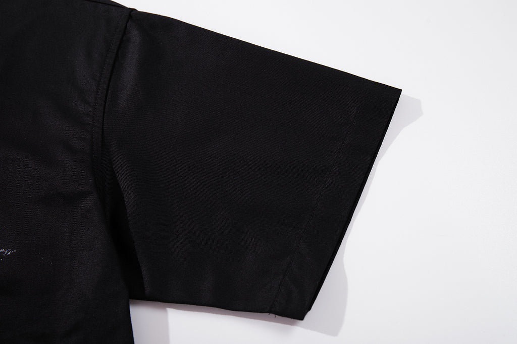 Cropped shirt      Black