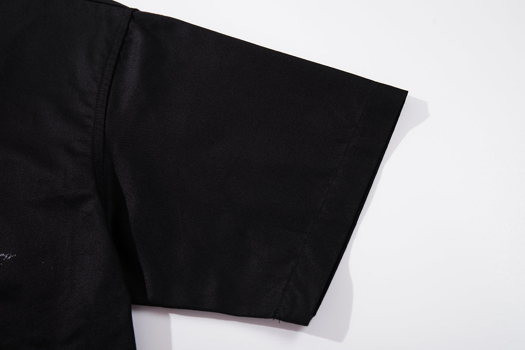Cropped shirt      Black