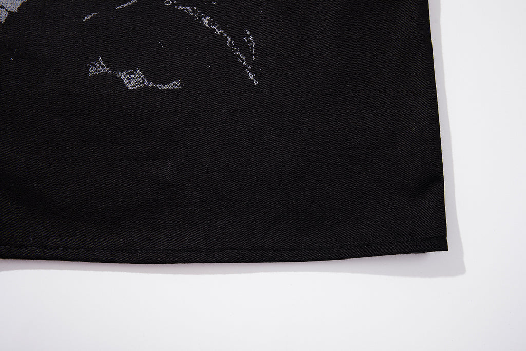 Cropped shirt      Black