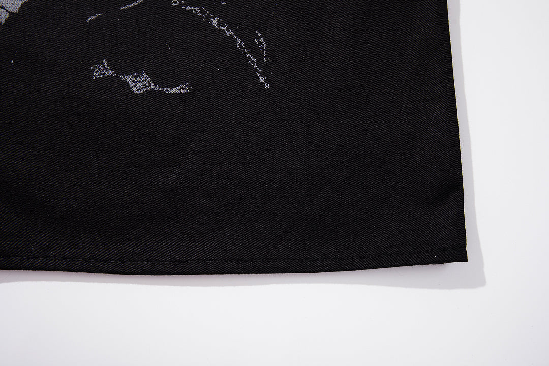 Cropped shirt      Black