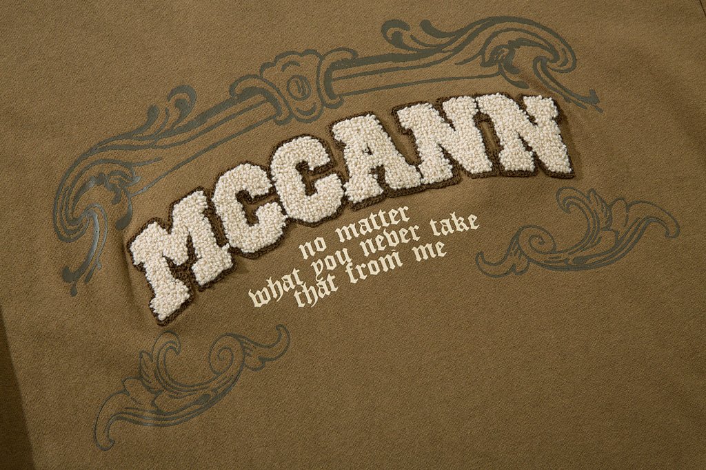 Heavy-duty towel embroidery T-shirt