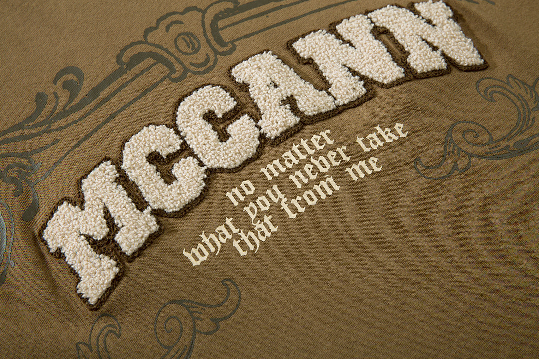 Heavy-duty towel embroidery T-shirt