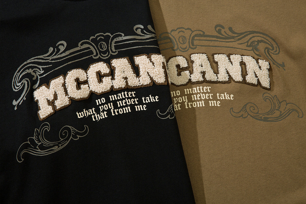 Heavy-duty towel embroidery T-shirt