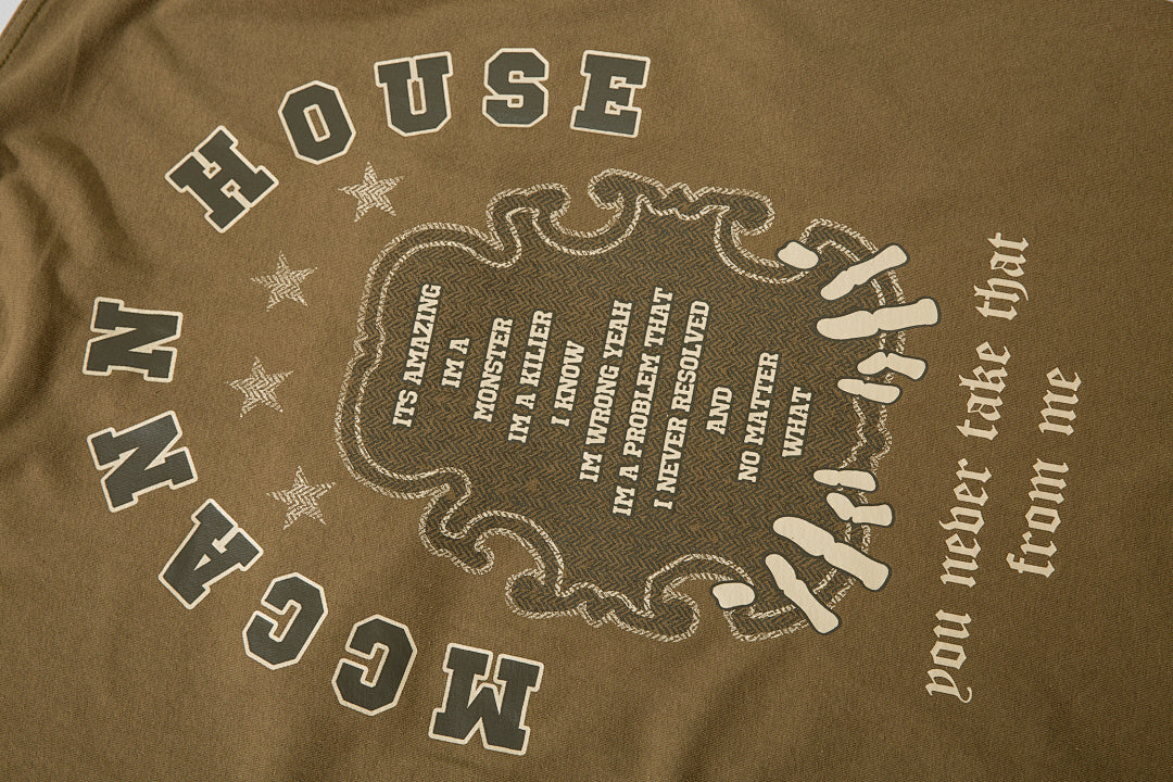 Heavy-duty towel embroidery T-shirt