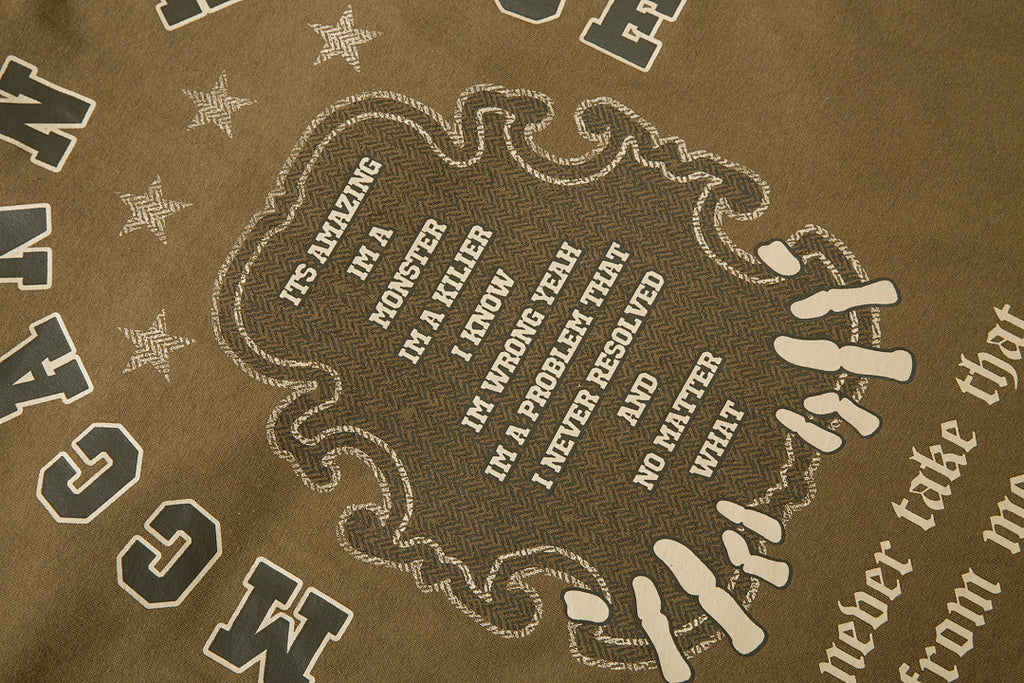 Heavy-duty towel embroidery T-shirt