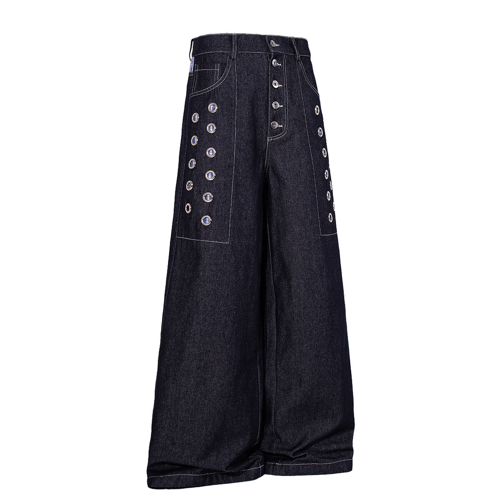 Raw Denim Jeans, Blue