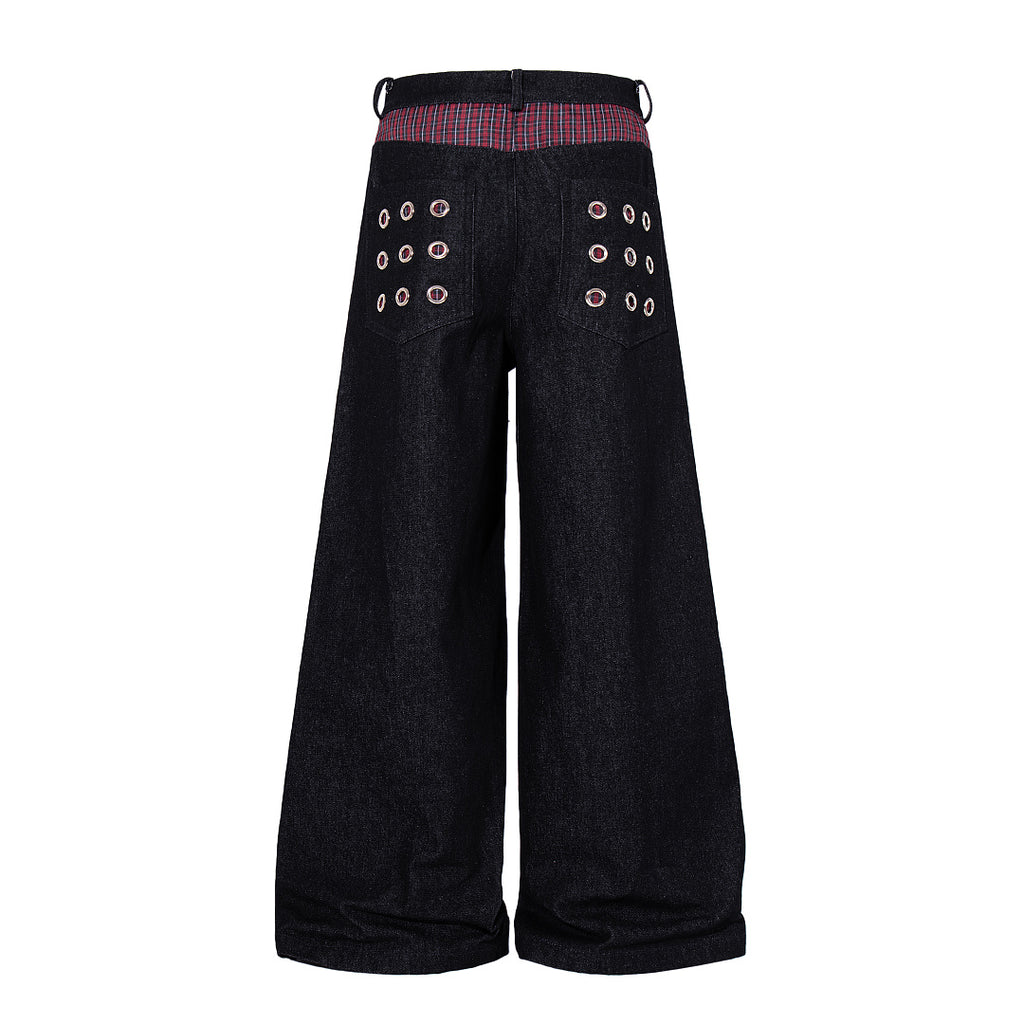 Raw Denim Jeans, Black