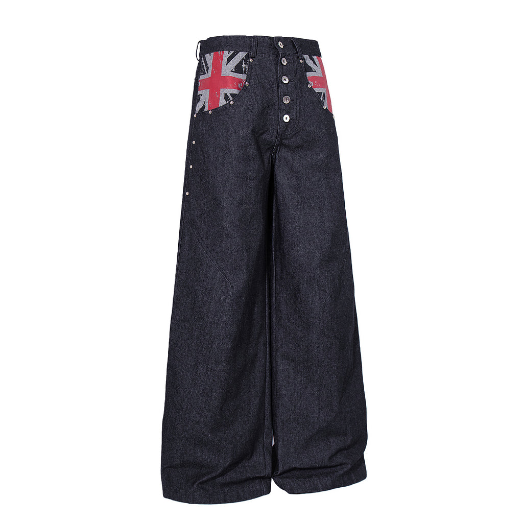 Raw Denim Jeans, Black