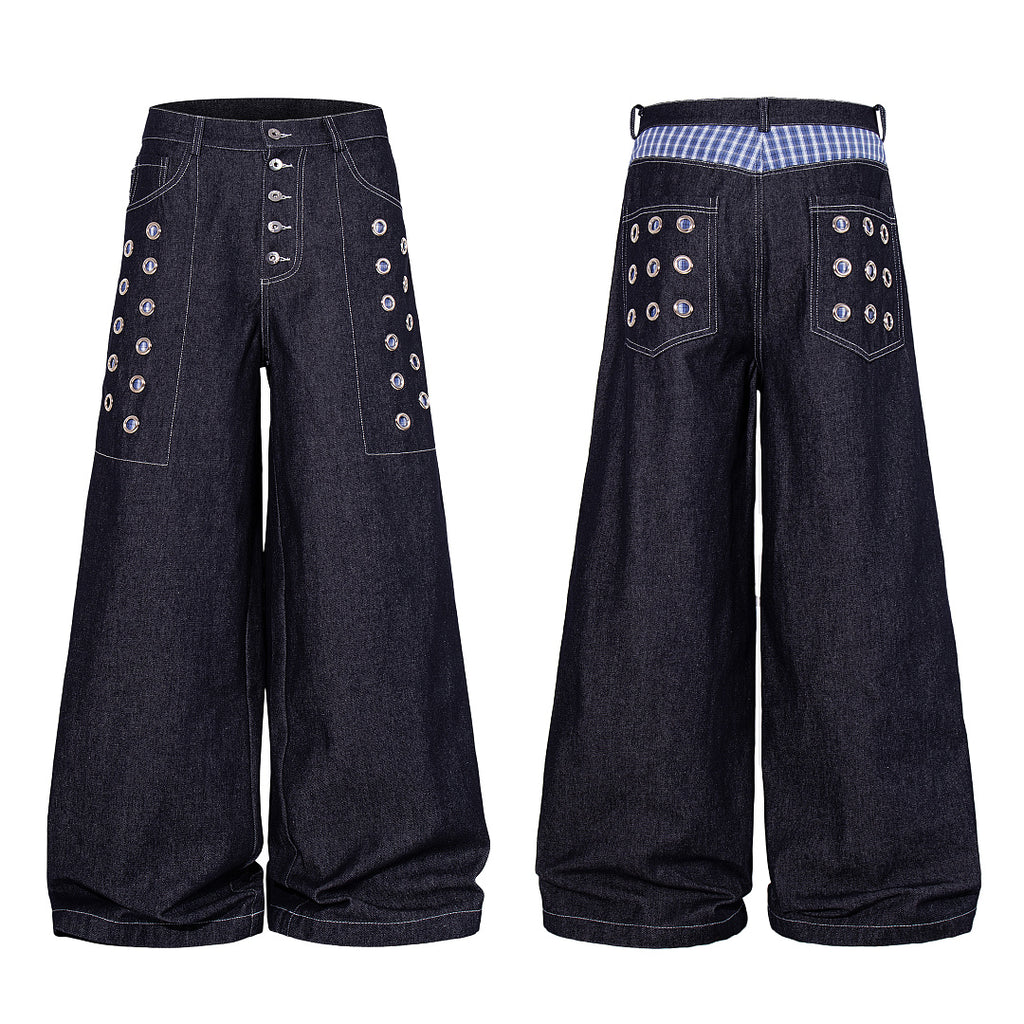 Raw Denim Jeans, Blue
