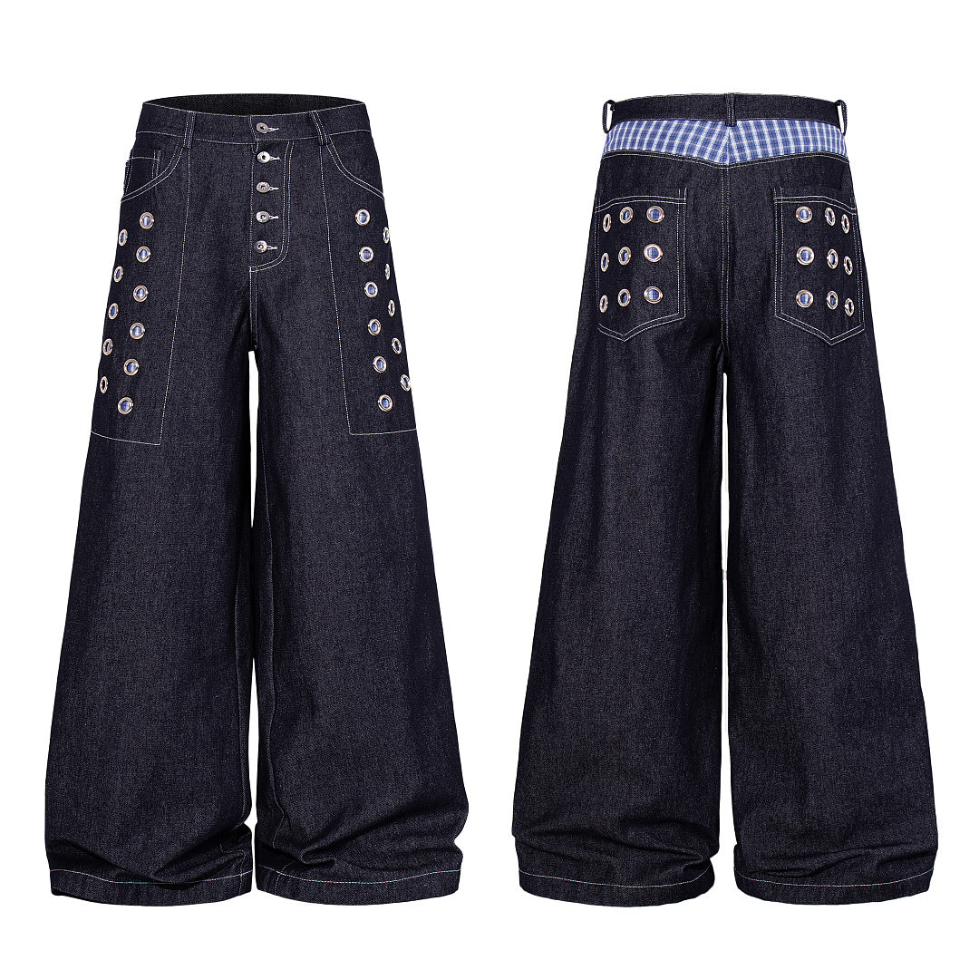 Raw Denim Jeans, Blue