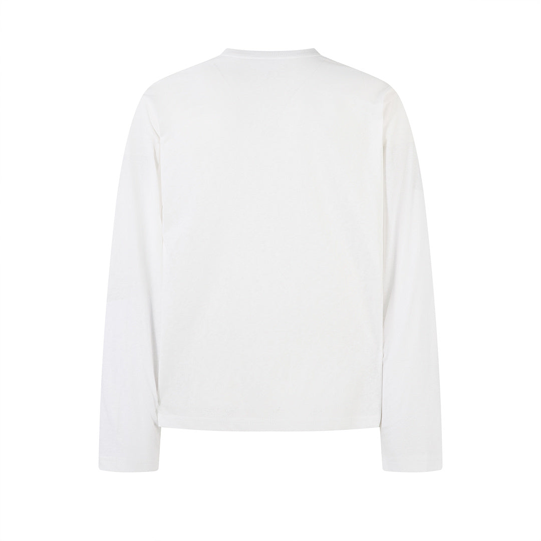 Breathable Long-Sleeve T-Shirt – White