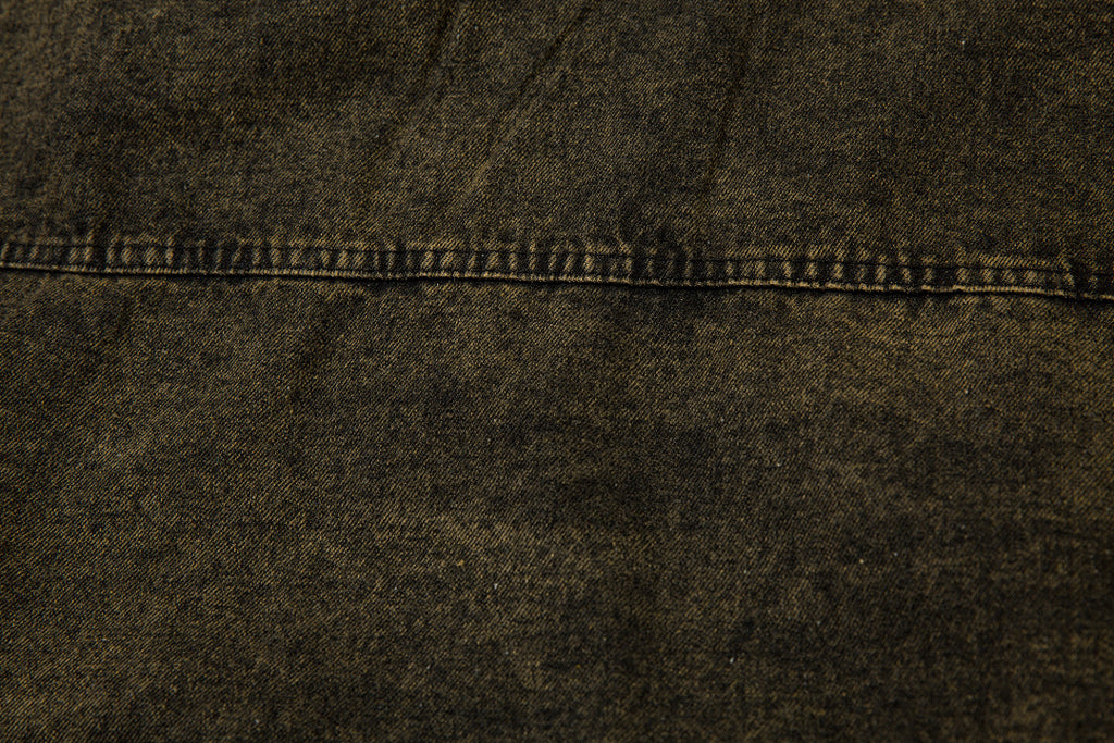 Distressed-look denim sweatshirt – distressed black