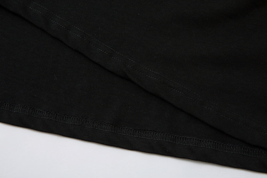 Faux-layered long-sleeve T-shirt