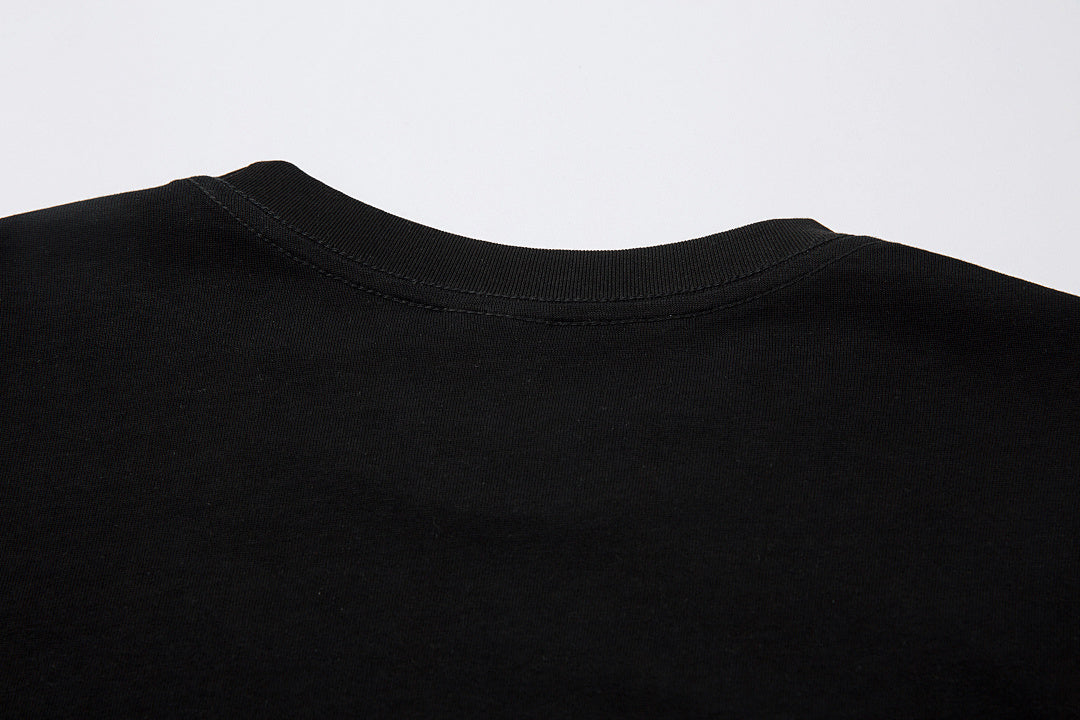 Faux-layered long-sleeve T-shirt