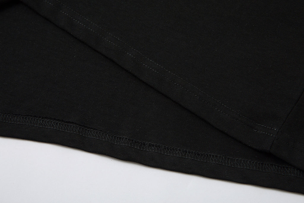 Faux-layered long-sleeve T-shirt