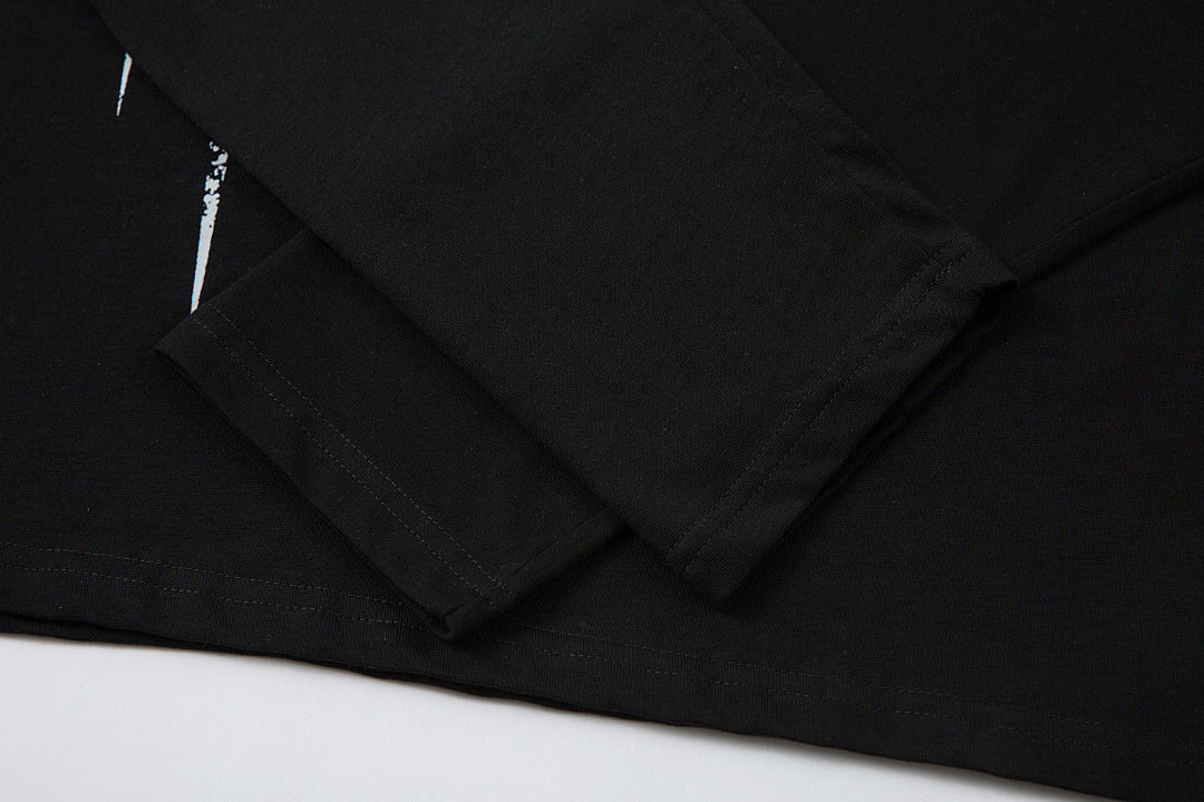 Faux-layered long-sleeve T-shirt