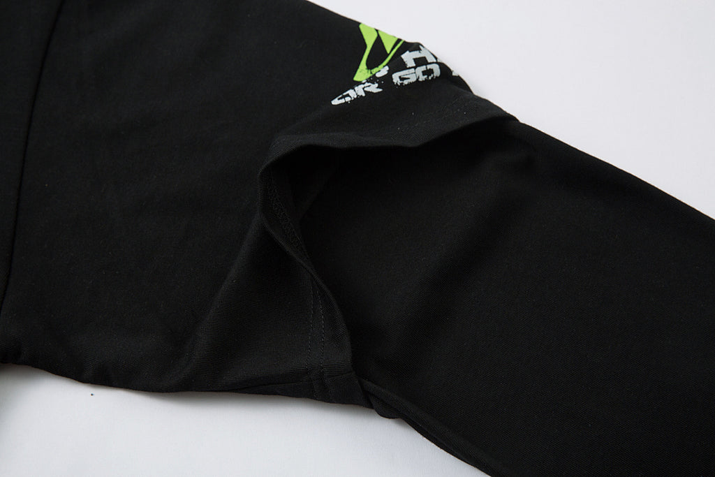 Faux-layered long-sleeve T-shirt