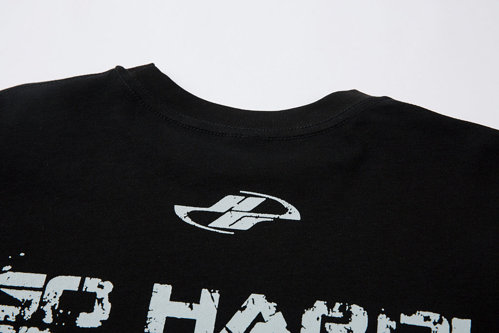 Faux-layered long-sleeve T-shirt