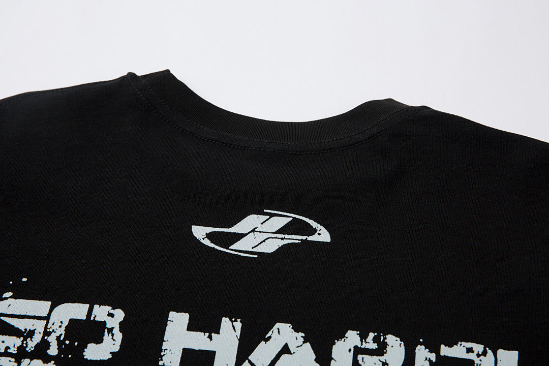 Faux-layered long-sleeve T-shirt