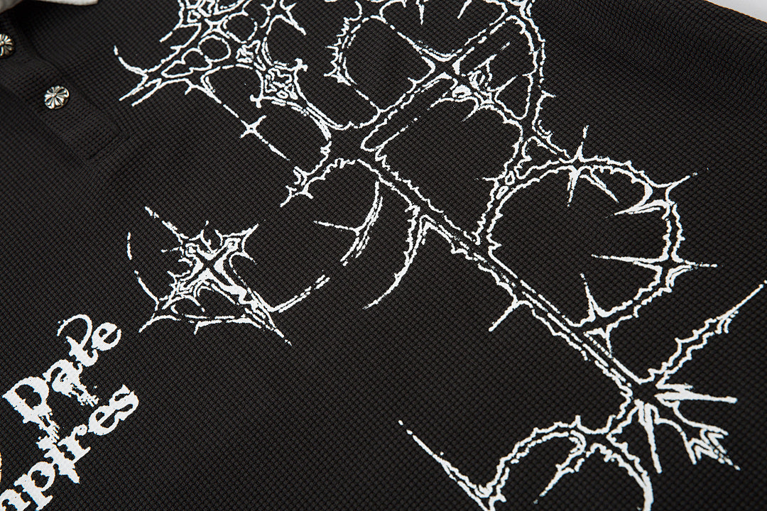 Faux-layered long-sleeve T-shirt