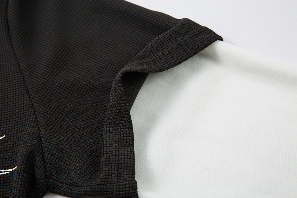 Faux-layered long-sleeve T-shirt