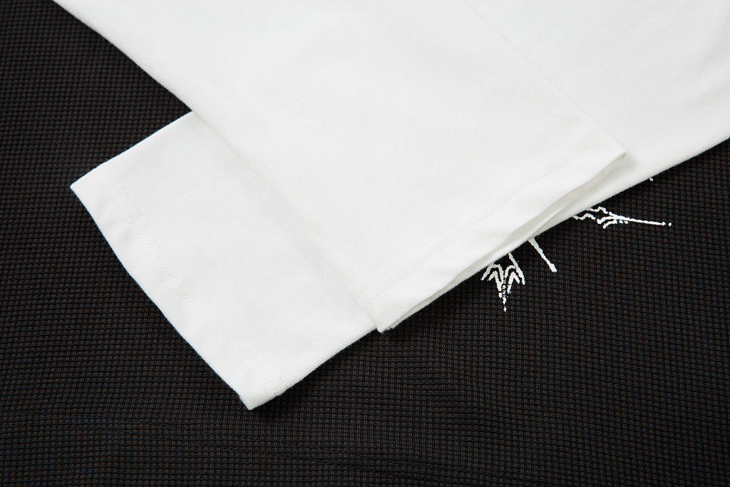 Faux-layered long-sleeve T-shirt