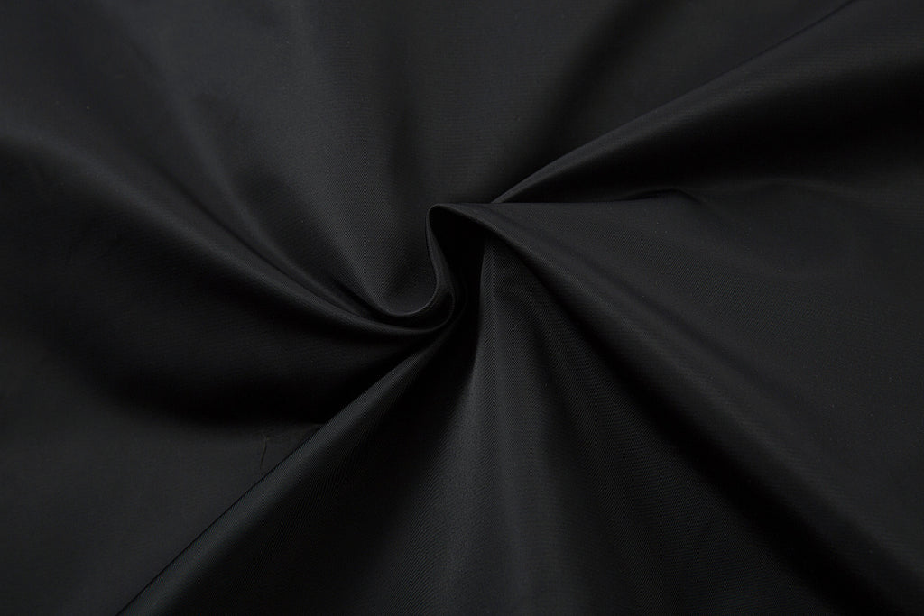 Padded jacket, detachable hood, black.