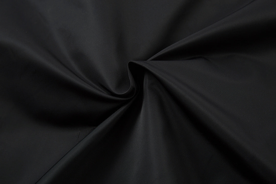 Padded jacket, detachable hood, black.