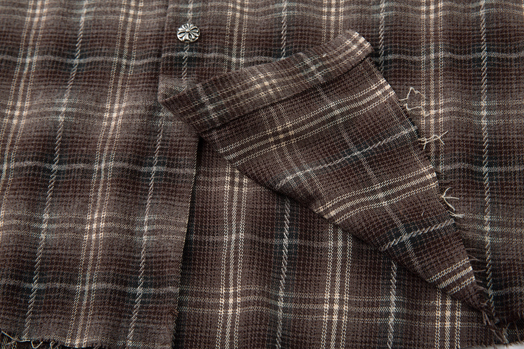 Faux-layered shirt      Brown