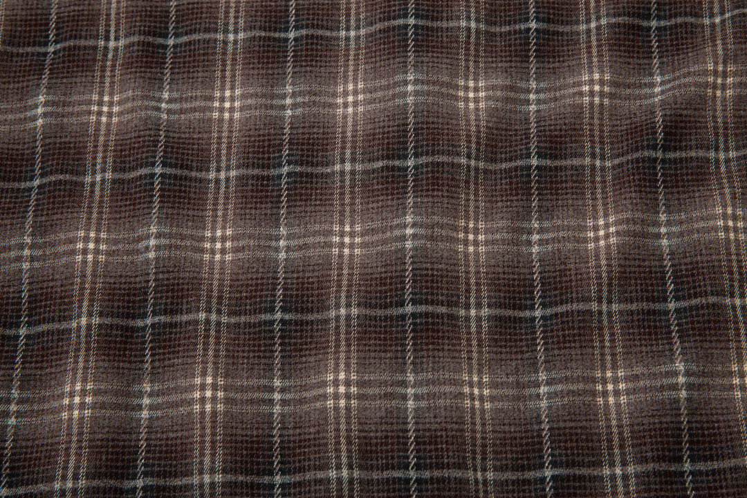 Faux-layered shirt      Brown