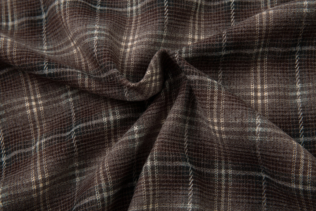 Faux-layered shirt      Brown