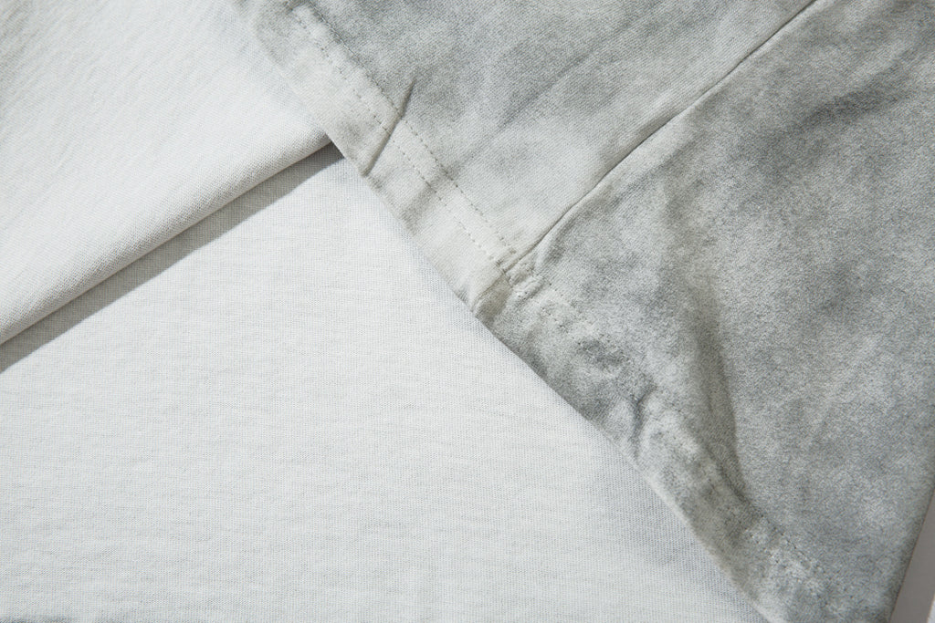 Faux-layered long-sleeve T-shirt