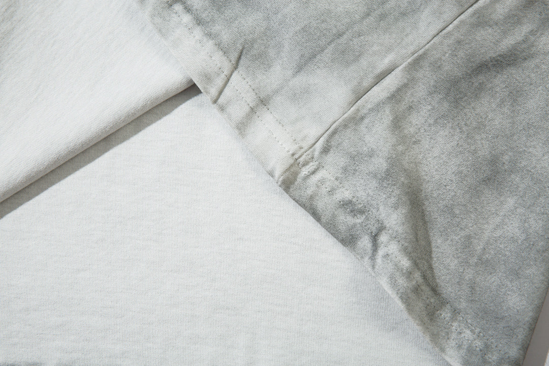 Faux-layered long-sleeve T-shirt