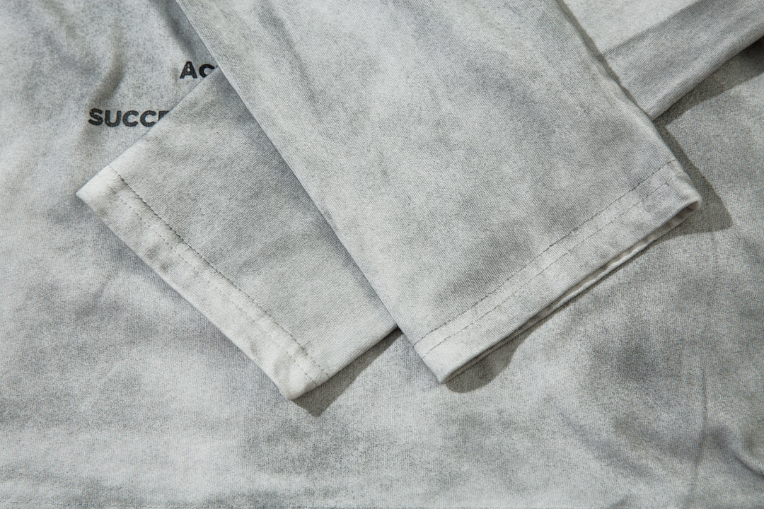 Faux-layered long-sleeve T-shirt